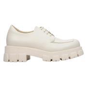 Dames Licht Beige Veterschoenen van Echt Leer Er00112449 Estro , Beige...