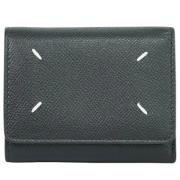 Pre-owned Leather wallets Maison Margiela Pre-owned , Black , Dames