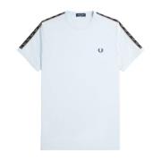 Ringer T-shirt met lauwerkrans Fred Perry , Blue , Heren