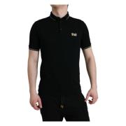 Zwart Logo Polo T-shirt Dolce & Gabbana , Black , Heren