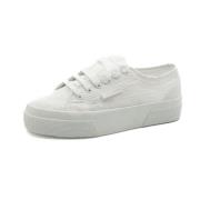 Bloem Sangallo Witte Schoenen Superga , White , Dames