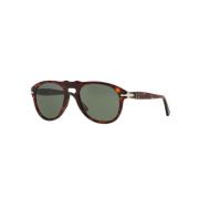 Klassieke Iconische Zonnebril Persol , Brown , Heren