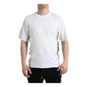 Klassiek Logo Katoenen T-shirt Dolce & Gabbana , White , Heren