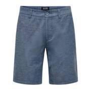 Stijlvolle Bermuda Shorts voor Mannen Only & Sons , Blue , Heren