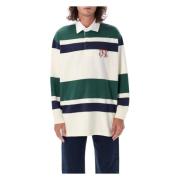 Monogram Rugby Polo Rood Aw23 Palm Angels , Multicolor , Heren