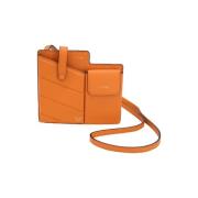 Pre-owned Leather crossbody-bags Fendi Vintage , Orange , Dames