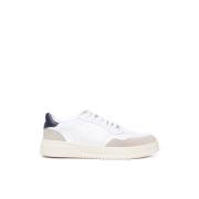 Witte Leren Sneakers met Rubberen Zool Paciotti , Multicolor , Heren