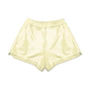 Fluwelen Dames Shorts MC2 Saint Barth , Yellow , Dames