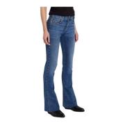 Studded Bootcut Tailorless Jeans 7 For All Mankind , Blue , Dames