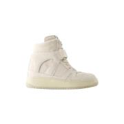 Pre-owned Leather sneakers Isabel Marant Pre-owned , Beige , Dames
