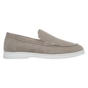 Donkergrijze Suède Loafers Estro , Gray , Dames