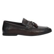 Heren Donkerbruine Slip-On Loafers gemaakt van Echt Leer Er00109298 Es...