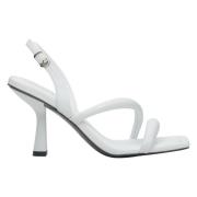 Dames Witte Soft-Strap Hoge Hakken Sandalen Er00113388 Estro , White ,...