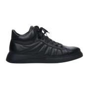 Heren Zwarte High-Top Sneakers gemaakt van Echt Leer Er00111799 Estro ...