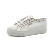 Multicolor Kralen Damesschoenen 2740 Superga , White , Dames