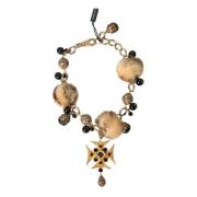 Zwarte Kristallen Lapin Bont Filigraan Choker Ketting Dolce & Gabbana ...