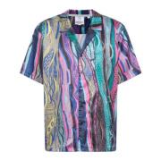 Stijlvol All-Over Print Overhemd Carlo Colucci , Multicolor , Heren