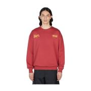 Logo Print Sweatershirt Boiler Room , Red , Heren