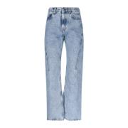 Straight Jeans Y/Project , Blue , Heren