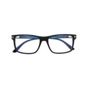 Zwart Optisch Montuur Clip Stijl Tom Ford , Black , Heren