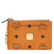 Pre-owned Coated canvas wallets MCM Pre-owned , Brown , Dames