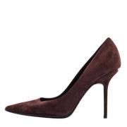 Pre-owned Suede heels Burberry Vintage , Red , Dames
