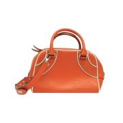 Pre-owned Leather shoulder-bags Bally Pre-owned , Orange , Dames