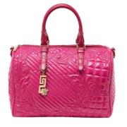 Pre-owned Leather handbags Versace Pre-owned , Pink , Dames