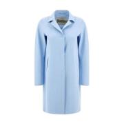 Laser Cut Coat - Relaxte pasvorm Herno , Blue , Dames