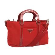 Pre-owned Cotton handbags Prada Vintage , Red , Dames