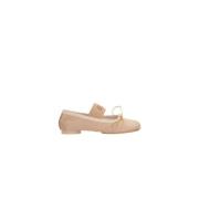 Roze Platte Schoenen Ballerina Beige Satijn MM6 Maison Margiela , Pink...