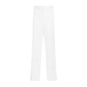 Straight Leg Chino Broek Thom Browne , White , Heren