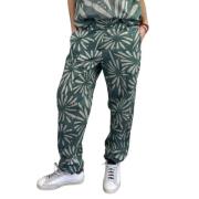 Groene Bloemenbroek Diega , Multicolor , Dames