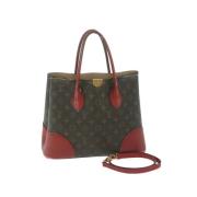 Pre-owned Canvas handbags Louis Vuitton Vintage , Red , Dames