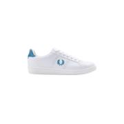 Witte Leren Tennissneakers Fred Perry , White , Heren