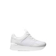 Raina Canvas Platform Sneaker Michael Kors , White , Dames
