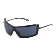 Stijlvolle Bodyguard Zonnebril in Zwart Le Specs , Black , Unisex