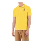 Geborduurde Stretch Heren Polo Shirt La Martina , Yellow , Heren