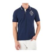 St. Tropez Geborduurd Heren Polo Shirt La Martina , Blue , Heren