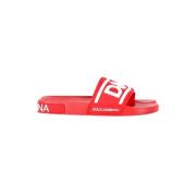 Pre-owned Rubber sandals Dolce & Gabbana Pre-owned , Red , Heren