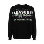 Crewneck Sweaters en Gebreide Kleding Pleasures , Black , Heren