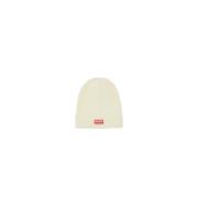 Organische Wol Beanie Muts Kenzo , Beige , Dames