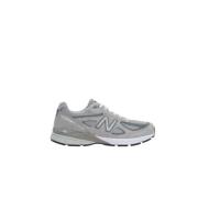 Grijze Suède Mesh Lage Sneakers New Balance , Gray , Heren