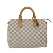 Pre-owned Canvas handbags Louis Vuitton Vintage , Beige , Dames