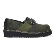 Groene Sneakers met Glanzend Accessoire Sangiorgio , Green , Dames