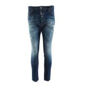Relax Long Crotch Blauwe Jeans Dsquared2 , Blue , Heren