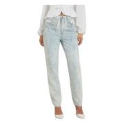 Mom Jeans Lichtblauw Guess , Blue , Dames