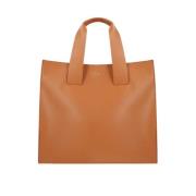 Beige Tote Tas van Kunstleer Quira , Beige , Dames