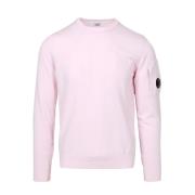 Roze Sweater met Logo Plaque C.p. Company , Pink , Heren