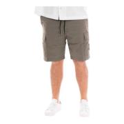 Gewassen Cargo Bermuda Shorts Calvin Klein Jeans , Green , Heren
